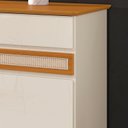 Ver imagem 6 de Buffet Balcão Aco 4 Portas com Acabamento em Ratan Cor Off White Cedro