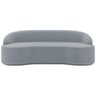 Sofá 4 Lugares Curvo Sala de Estar Living Lótus D02 Veludo Cinza 260 cm C-317 - Lyam Decor - 3