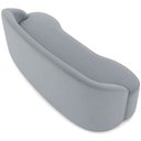 Ver imagem 6 de Sofá 4 Lugares Curvo Sala de Estar Living Lótus D02 Veludo Cinza 260 cm C-317 - Lyam Decor