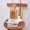 Ver imagem 1 de Luminária de Mesa Tronco Eucalipto Natural Rustico – Bivolt, Soquete E27