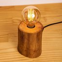 Ver imagem 3 de Luminária de Mesa Tronco Eucalipto Natural Rustico – Bivolt, Soquete E27