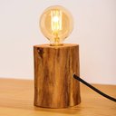 Ver imagem 4 de Luminária de Mesa Tronco Eucalipto Natural Rustico – Bivolt, Soquete E27