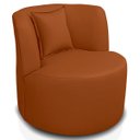 Ver imagem 3 de Poltrona Orgânica Decorativa Courino Macio para Sala Maranata