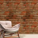 Ver imagem 1 de Papel de Parede Tijolinhos Vermelhos-60x300cm