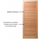 Ver imagem 4 de Folha de Porta Maciça em Eucalipto Acabamento Natural 210x62cm PM09 Veneziana Cruzeiro Portas
