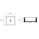 Ver imagem 3 de Cuba de Apoio Quadra para Banheiro Agnes.T