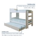 Ver imagem 5 de Treliche Solteiro Infantil Onix Espresso Móveis