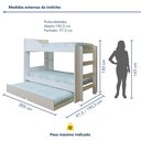 Ver imagem 3 de Treliche Solteiro Infantil Onix Espresso Móveis