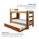 Ver imagem 5 de Treliche Solteiro Infantil Onix Espresso Móveis Bege/Cinamomo/Off White