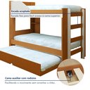 Ver imagem 6 de Treliche Solteiro Infantil Onix Espresso Móveis