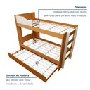 Ver imagem 4 de Treliche Solteiro Infantil Onix Espresso Móveis