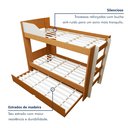 Ver imagem 4 de Treliche Solteiro Infantil Onix Espresso Móveis Bege/Cinamomo/Off White