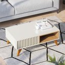 Ver imagem 3 de Home Theater Seattle Led Tv 70 Pol + Mesa de Centro Boston Nichos Off White Freijó