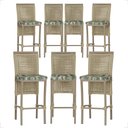 Ver imagem 1 de 7 Banqueta em Alumínio Roma Fendi Corda Náutica Tecido 5