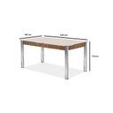 Ver imagem 3 de Conjunto Sala de Jantar Mesa Retangular com 6 Cadeiras Natani