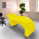 Ver imagem 2 de Maca Estofada Capitonê Clínica Salão Estética Suede Eduarda:amarelo