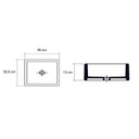 Ver imagem 3 de Cuba de Apoio Retangular para Banheiro Agnes.T