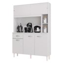 Ver imagem 1 de Cozinha Ambiente Kit Duda 120 Cm Branco – Poquema