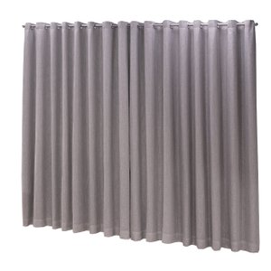 Cortina Blackout com linho 3,00x2,70 Para Trilho Duplo:Cinza
