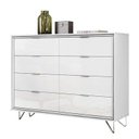 Ver imagem 1 de Cômoda Premium 8 Gavetas Lukaliam Branco
