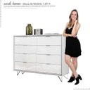 Ver imagem 3 de Cômoda Premium 8 Gavetas Lukaliam Branco