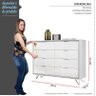 Cômoda Premium 8 Gavetas Lukaliam Branco - 4