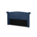 Ver imagem 2 de Kit Baú e Cabeceira Estofada Madeira Cama Box Grécia Queen:azul