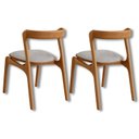 Ver imagem 3 de Conjunto com 2 Cadeiras em Madeira Celeste