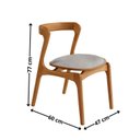 Ver imagem 2 de Conjunto com 2 Cadeiras em Madeira Celeste