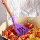 Ver imagem 2 de Jogo de Cozinha 12 Peças Madeira Silicone Concha Escumadeira Colher Pegador Espatula Fouet Talheres 
