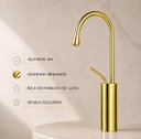 Ver imagem 6 de Torneira Monocomando Capri Dourada Aço Inox 304 Goldenx Luxo