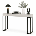 Ver imagem 3 de Aparador Planalto 90cm Pés de Ferro - Offwhite/Preto