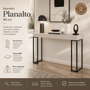 Ver imagem 2 de Aparador Planalto 90cm Pés de Ferro - Offwhite/Preto