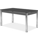 Ver imagem 7 de Conjunto Sala de Jantar Mesa Retangular com 6 Cadeiras Natani Yescasa Cromado/Preto/Cinza