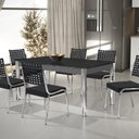 Ver imagem 1 de Conjunto Sala de Jantar Mesa Retangular com 6 Cadeiras Natani