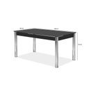 Ver imagem 3 de Conjunto Sala de Jantar Mesa Retangular com 6 Cadeiras Natani Yescasa Cromado/Preto