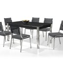 Ver imagem 2 de Conjunto Sala de Jantar Mesa Retangular com 6 Cadeiras Natani