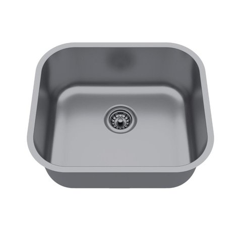 Cuba de Inox para Cozinha N3 40x34x11cm com Válvula Ghel Plus Cinza Ghelplus