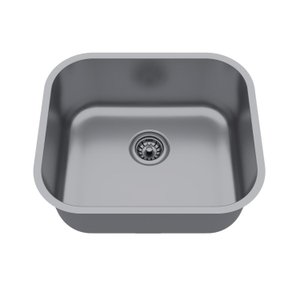 Cuba de Inox para Cozinha N3 40x34x11cm com Válvula Ghel Plus