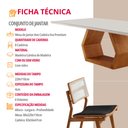 Ver imagem 6 de Sala de Jantar Mesa Ane 220cm Tampo Laqueado com Vidro Canto Moeda com 8 Cadeiras Eva Premium