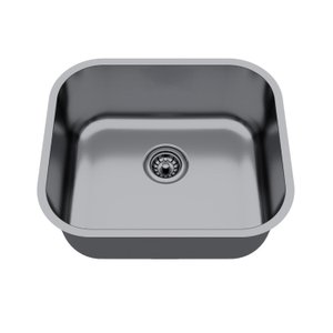 Cuba de Inox para Cozinha N3 40x34x17cm Polida com Válvula Ghel Plus