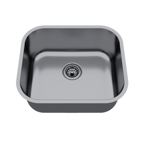 Cuba de Inox para Cozinha N3 40x34x17cm Polida com Válvula Ghel Plus Incolor Cinza Ghelplus