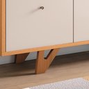 Ver imagem 4 de Buffet Aparador Decorativo Noeli com Bandeja Lateral Cinamomo/off White G26 - Gran Belo