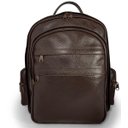 Ver imagem 4 de Mochila de Couro Legítimo para Notebook Grande Espaçosa