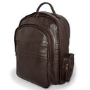 Ver imagem 1 de Mochila de Couro Legítimo para Notebook Grande Espaçosa