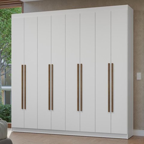 Guarda-Roupa Casal 8 Portas Batentes Netuno Madesa
