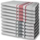 Ver imagem 1 de 10 Panos de Prato Atoalhado Felpudo Premium 5 Vermelho 5 Preto