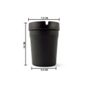 Ver imagem 2 de Cinzeiro Automotivo Portátil Para Carro Tipo Copo Butt Bucket Preto Sem Fumaça Fácil Limpeza