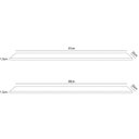 Ver imagem 4 de Prateleira Flutuante para Sala Kit 2 com Suporte Invisível Cp1 Yara Branco - Lumil Lumil Móveis