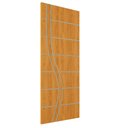 Ver imagem 2 de Folha de Porta Frisada R70ss 210x80cm 35mm Reforço Fechadura:cerejeira